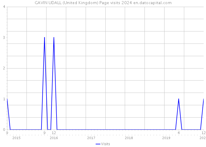 GAVIN UDALL (United Kingdom) Page visits 2024 