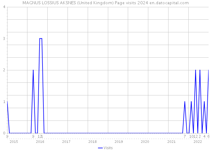 MAGNUS LOSSIUS AKSNES (United Kingdom) Page visits 2024 
