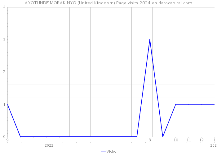 AYOTUNDE MORAKINYO (United Kingdom) Page visits 2024 