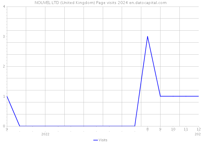 NOUVEL LTD (United Kingdom) Page visits 2024 