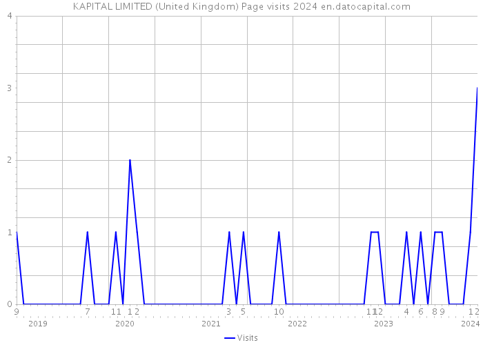KAPITAL LIMITED (United Kingdom) Page visits 2024 