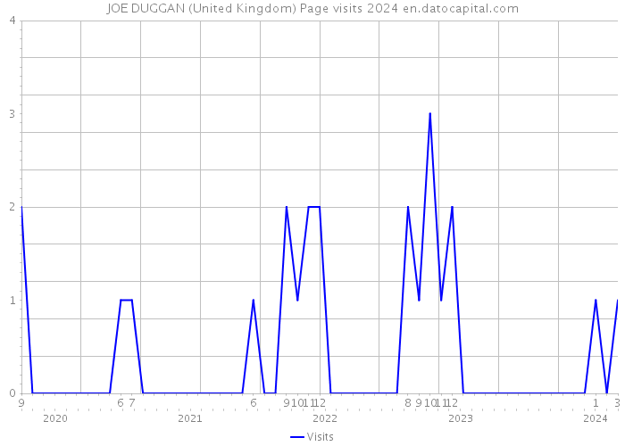 JOE DUGGAN (United Kingdom) Page visits 2024 