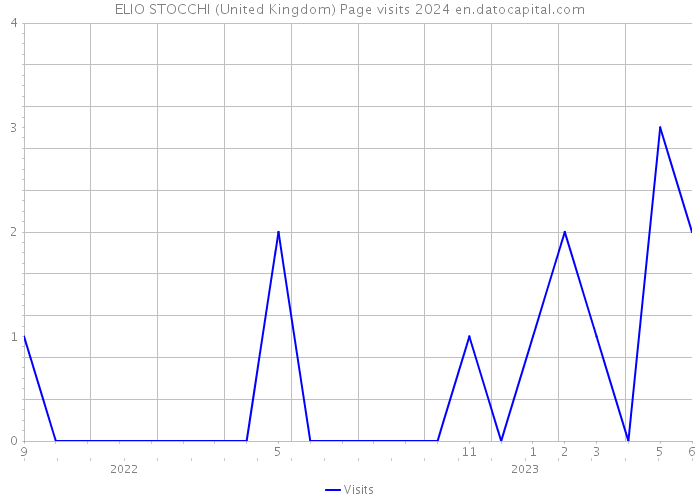 ELIO STOCCHI (United Kingdom) Page visits 2024 