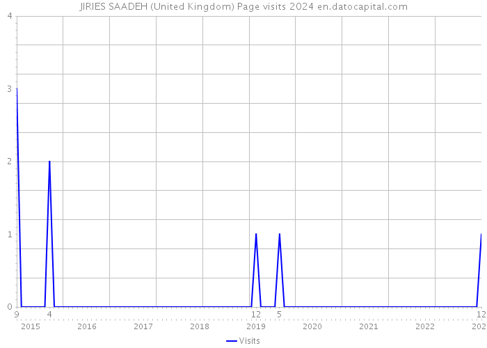 JIRIES SAADEH (United Kingdom) Page visits 2024 