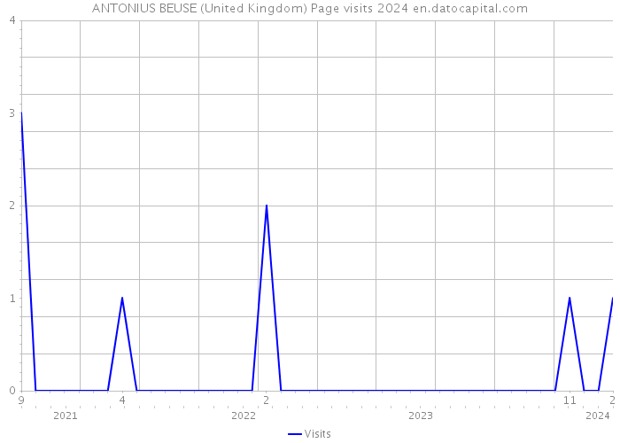 ANTONIUS BEUSE (United Kingdom) Page visits 2024 