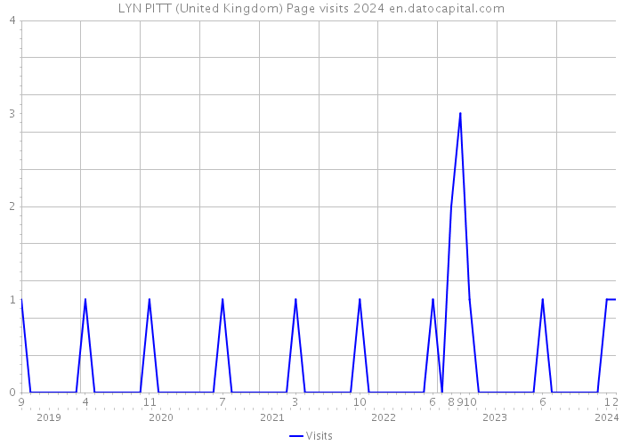 LYN PITT (United Kingdom) Page visits 2024 