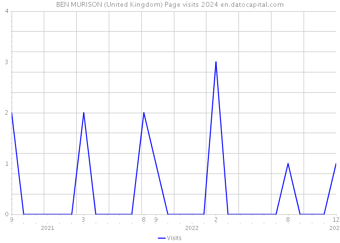 BEN MURISON (United Kingdom) Page visits 2024 