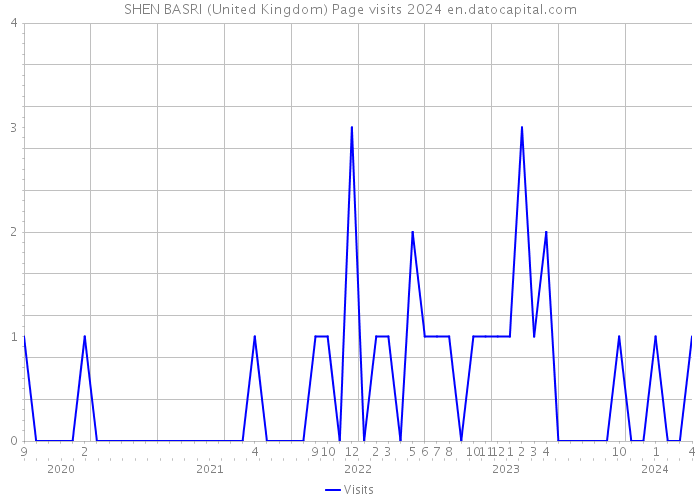 SHEN BASRI (United Kingdom) Page visits 2024 