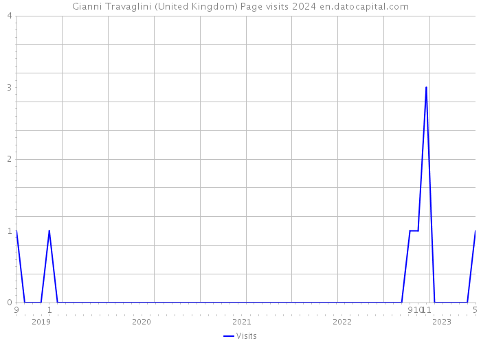 Gianni Travaglini (United Kingdom) Page visits 2024 