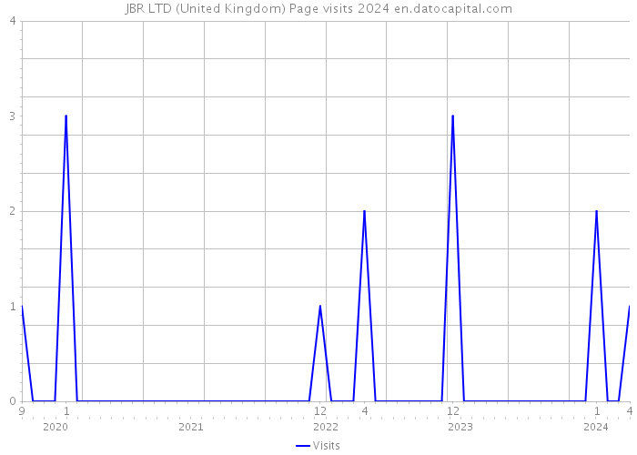 JBR LTD (United Kingdom) Page visits 2024 