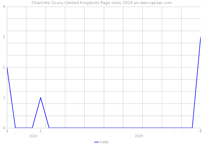 Charlotte Goury (United Kingdom) Page visits 2024 