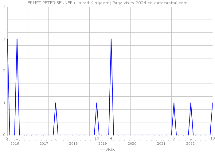 ERNST PETER BENNER (United Kingdom) Page visits 2024 