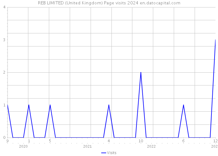 REB LIMITED (United Kingdom) Page visits 2024 