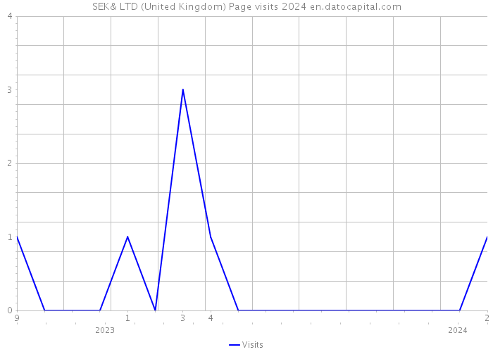 SEK& LTD (United Kingdom) Page visits 2024 