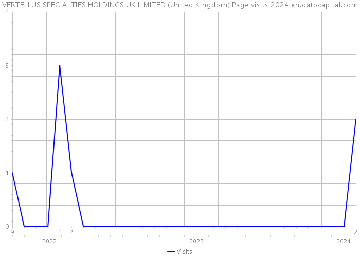 VERTELLUS SPECIALTIES HOLDINGS UK LIMITED (United Kingdom) Page visits 2024 