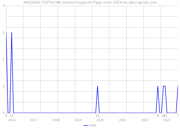MADALIN COSTACHE (United Kingdom) Page visits 2024 