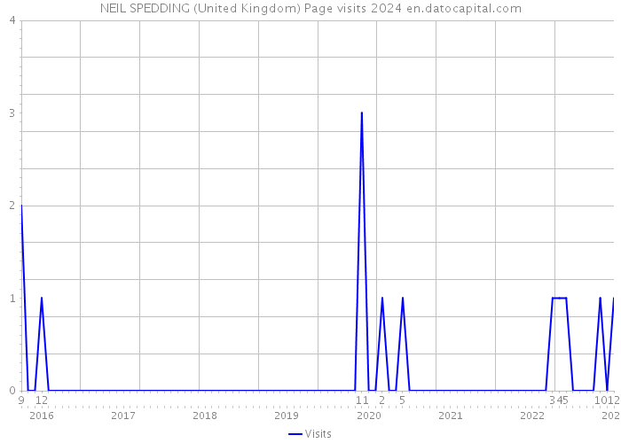 NEIL SPEDDING (United Kingdom) Page visits 2024 