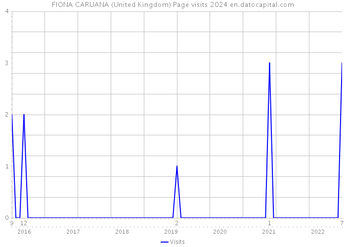 FIONA CARUANA (United Kingdom) Page visits 2024 