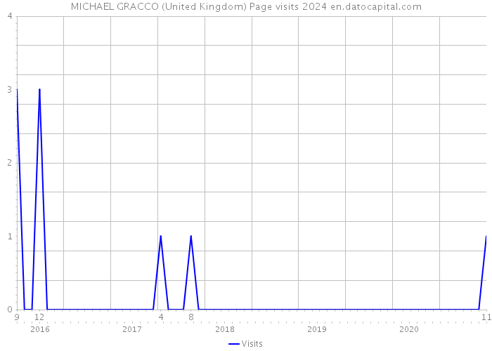 MICHAEL GRACCO (United Kingdom) Page visits 2024 