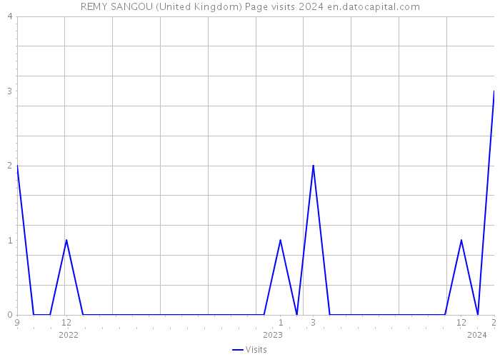 REMY SANGOU (United Kingdom) Page visits 2024 