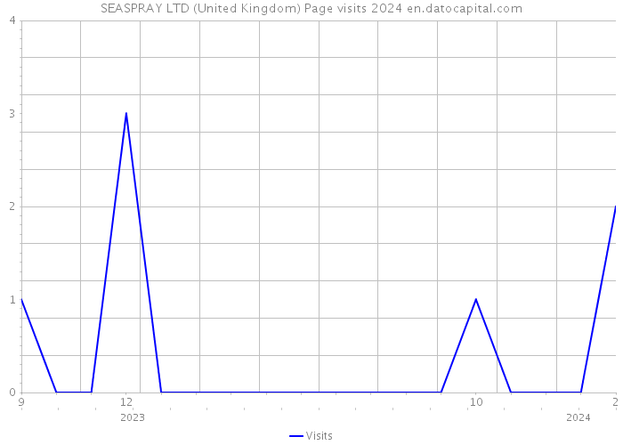 SEASPRAY LTD (United Kingdom) Page visits 2024 