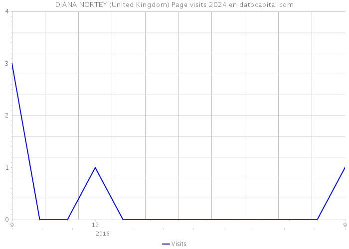 DIANA NORTEY (United Kingdom) Page visits 2024 