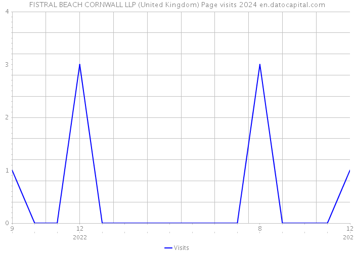 FISTRAL BEACH CORNWALL LLP (United Kingdom) Page visits 2024 
