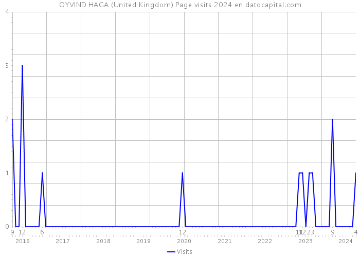 OYVIND HAGA (United Kingdom) Page visits 2024 