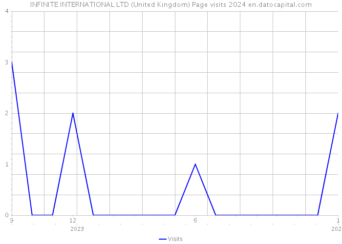 INFINITE INTERNATIONAL LTD (United Kingdom) Page visits 2024 