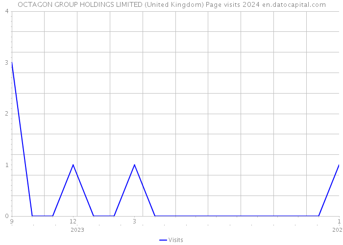 OCTAGON GROUP HOLDINGS LIMITED (United Kingdom) Page visits 2024 