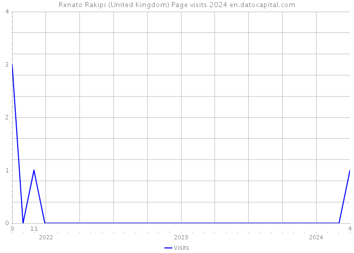 Renato Rakipi (United Kingdom) Page visits 2024 