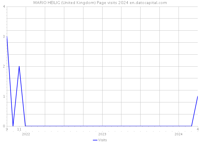 MARIO HEILIG (United Kingdom) Page visits 2024 