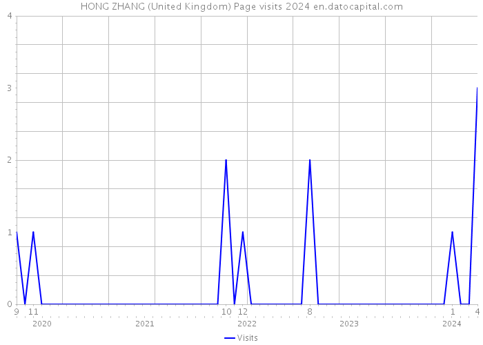 HONG ZHANG (United Kingdom) Page visits 2024 