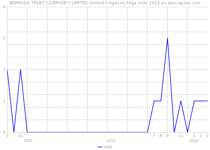 BERMUDA TRUST (GUERNSEY) LIMITED (United Kingdom) Page visits 2024 