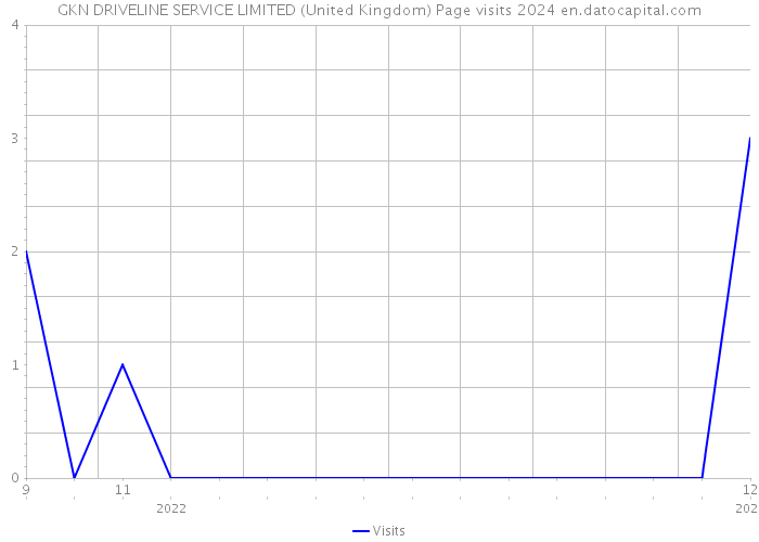 GKN DRIVELINE SERVICE LIMITED (United Kingdom) Page visits 2024 