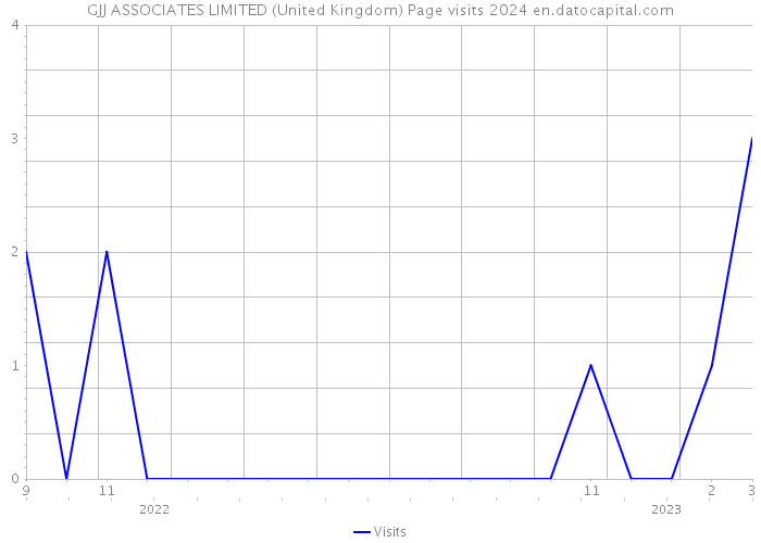 GJJ ASSOCIATES LIMITED (United Kingdom) Page visits 2024 