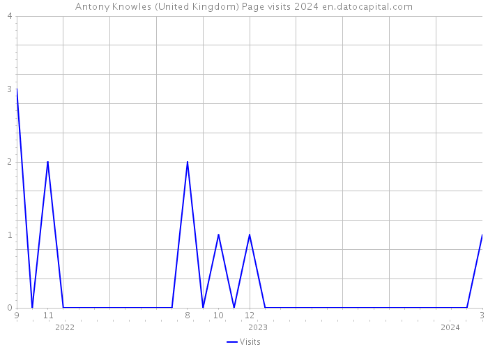 Antony Knowles (United Kingdom) Page visits 2024 