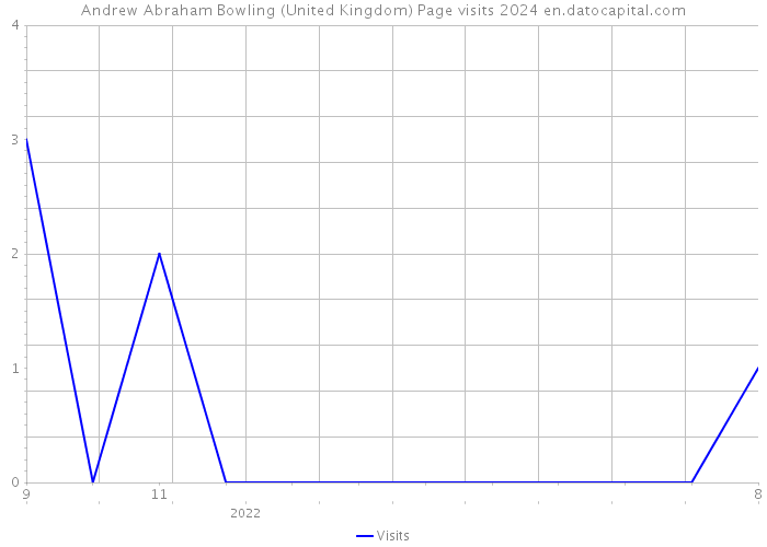 Andrew Abraham Bowling (United Kingdom) Page visits 2024 
