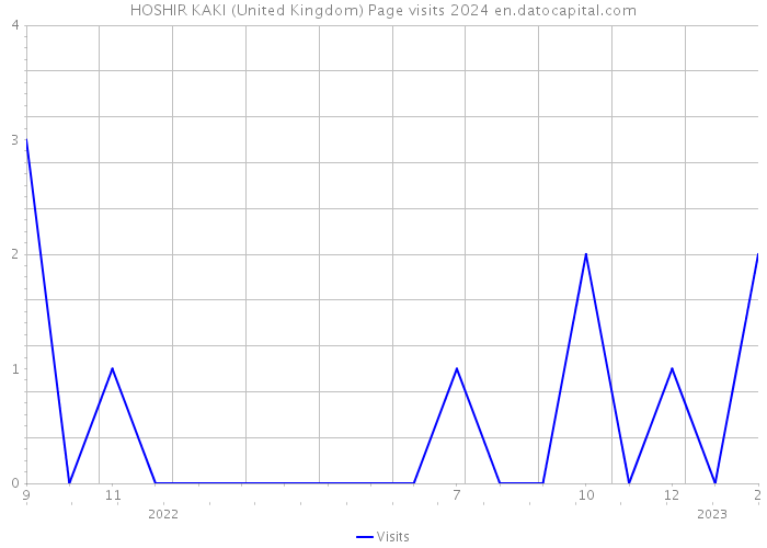 HOSHIR KAKI (United Kingdom) Page visits 2024 