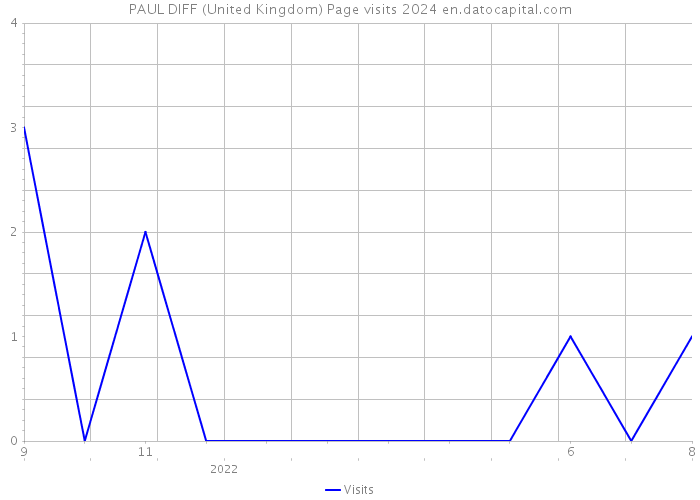 PAUL DIFF (United Kingdom) Page visits 2024 