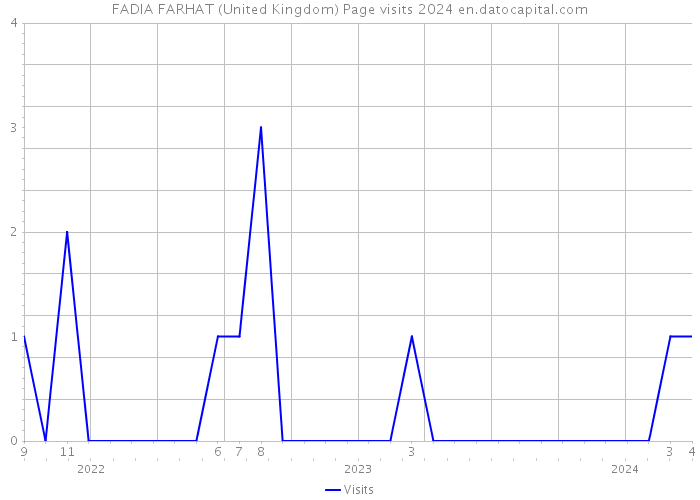 FADIA FARHAT (United Kingdom) Page visits 2024 
