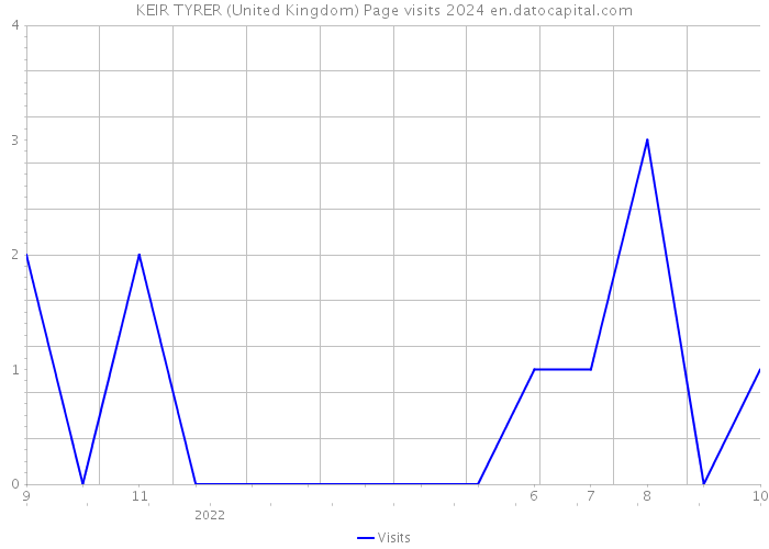 KEIR TYRER (United Kingdom) Page visits 2024 