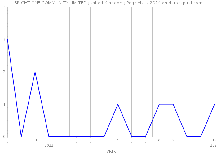 BRIGHT ONE COMMUNITY LIMITED (United Kingdom) Page visits 2024 