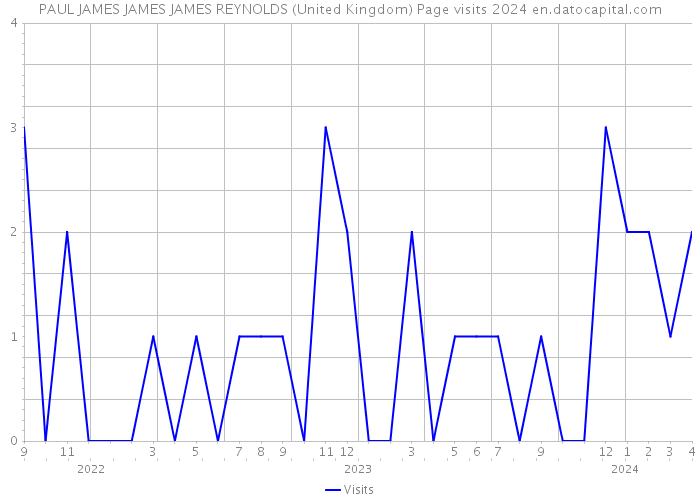 PAUL JAMES JAMES JAMES REYNOLDS (United Kingdom) Page visits 2024 