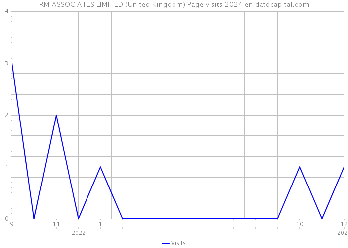 RM ASSOCIATES LIMITED (United Kingdom) Page visits 2024 
