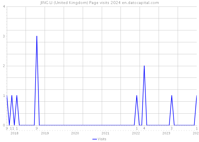 JING LI (United Kingdom) Page visits 2024 