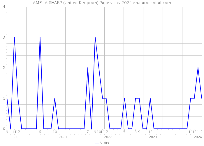 AMELIA SHARP (United Kingdom) Page visits 2024 