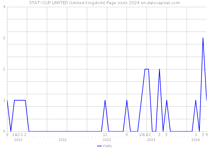 STAT-CUP LIMITED (United Kingdom) Page visits 2024 