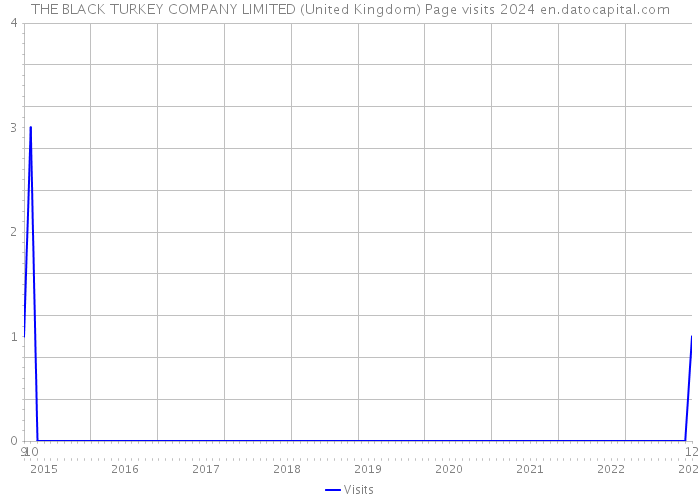 THE BLACK TURKEY COMPANY LIMITED (United Kingdom) Page visits 2024 