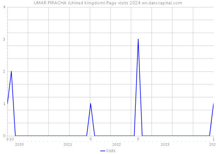 UMAR PIRACHA (United Kingdom) Page visits 2024 